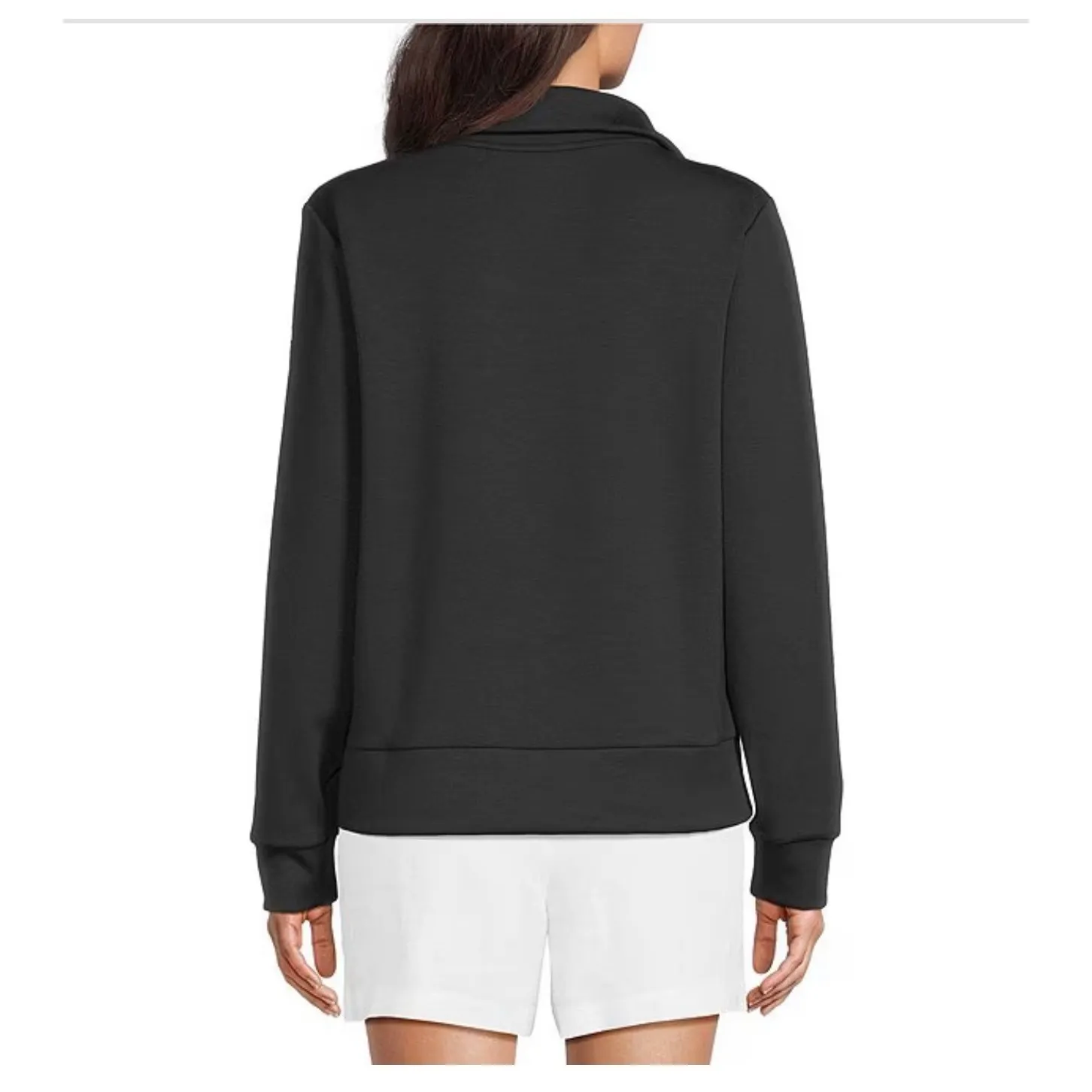 LILLY PULITZER Eleni Pullover XS Black Onyx UPF 50+ Activewear Active Preppy Gym - Image 5