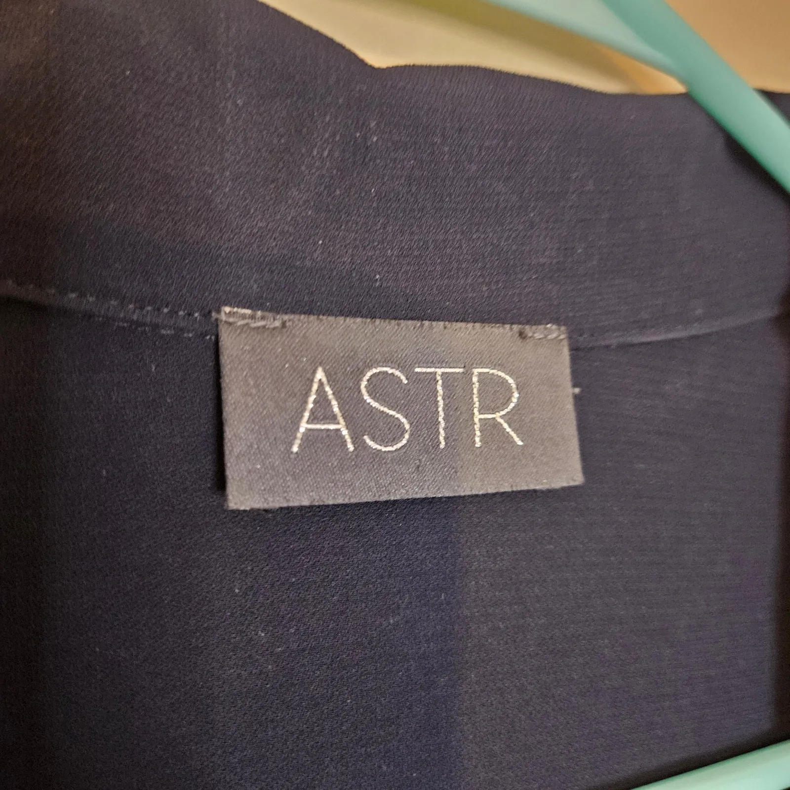 ASTR The Label One Size Polyester Waterfall Open Front Cardigan Navy Blue - Image 3