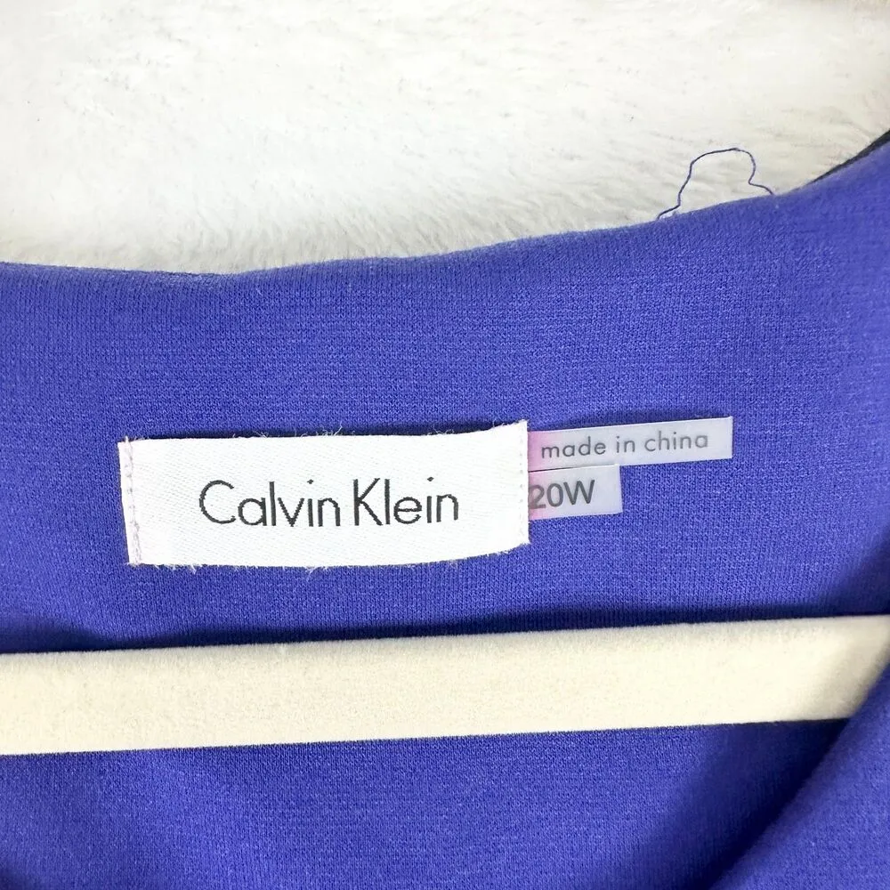 Zip Front Sleeveless Sheath Dress Size 20W Office Career Church - Image 7