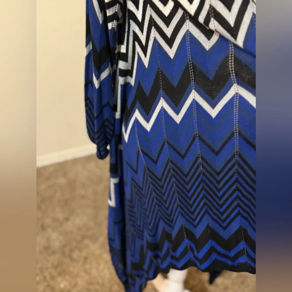 Lane Bryant blue and black shrug - Image 2