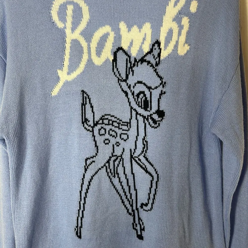 H&M Disney Bambi Sweater Tunic Light Blue - Image 3