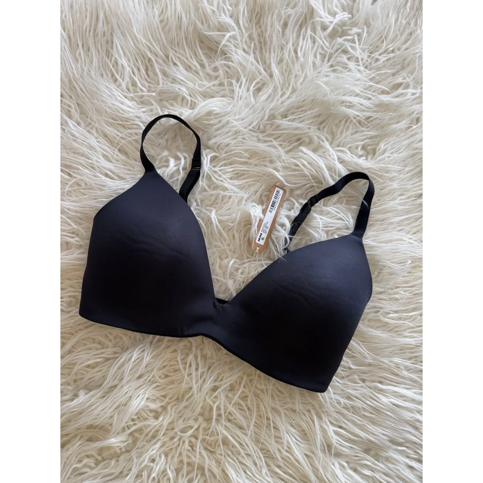 Skims Wireless Form T-shirt Bra Onyx Size 34DD - Image 4