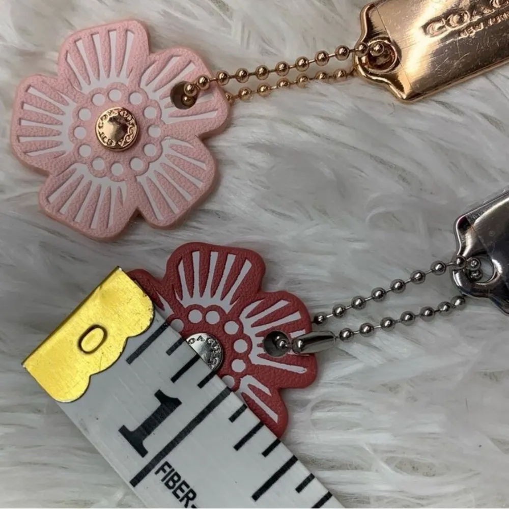COACH Flower Charm with Mini Hang Tag Bag Charms - Image 4