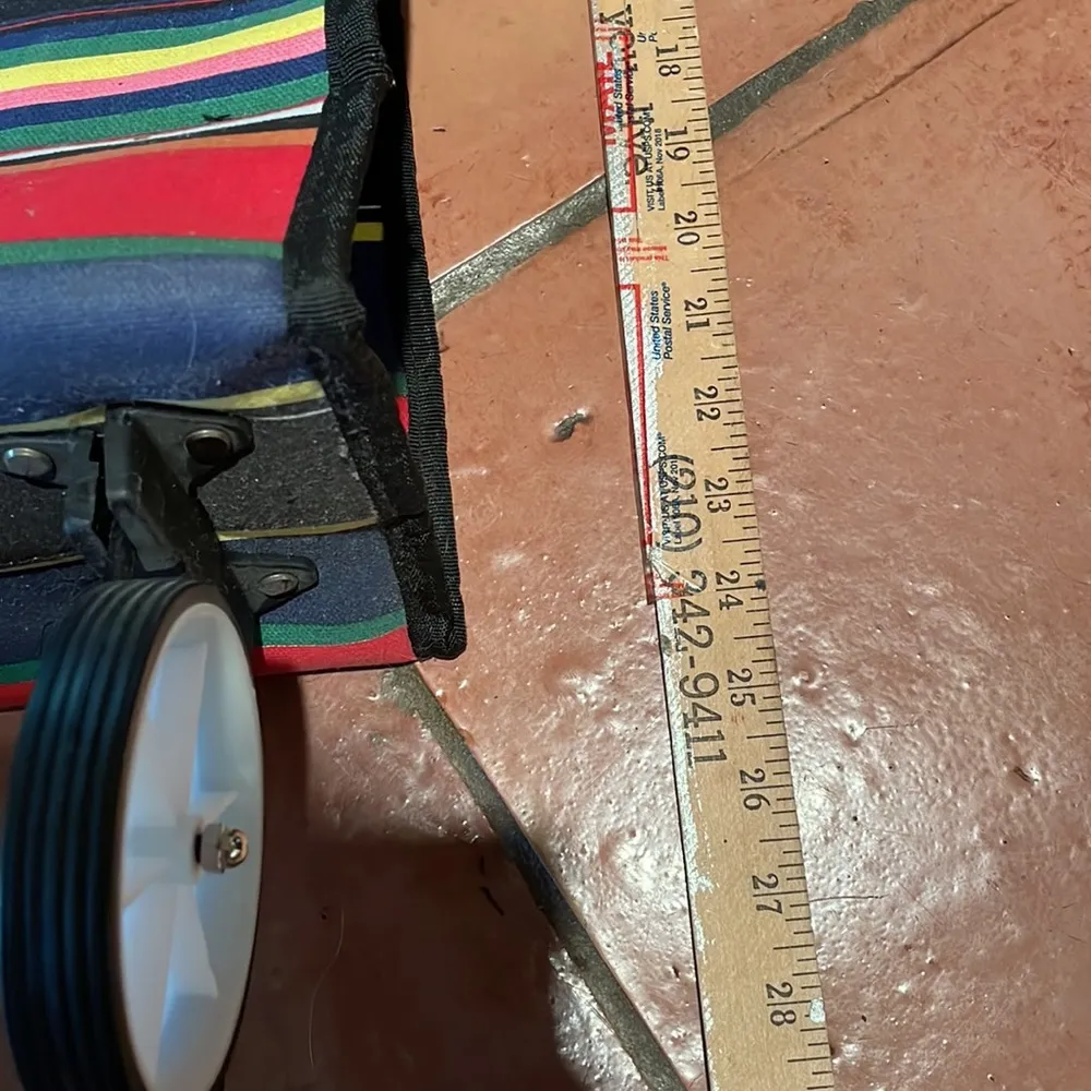 Rolling shopping tote Red - Image 8