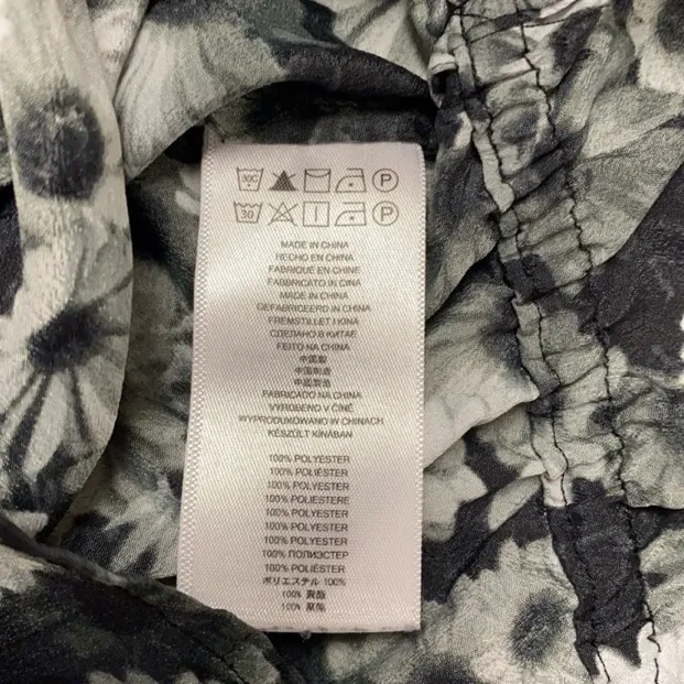 Michael Kors Gray Daisy Cap Sleeve Blouse - Image 6