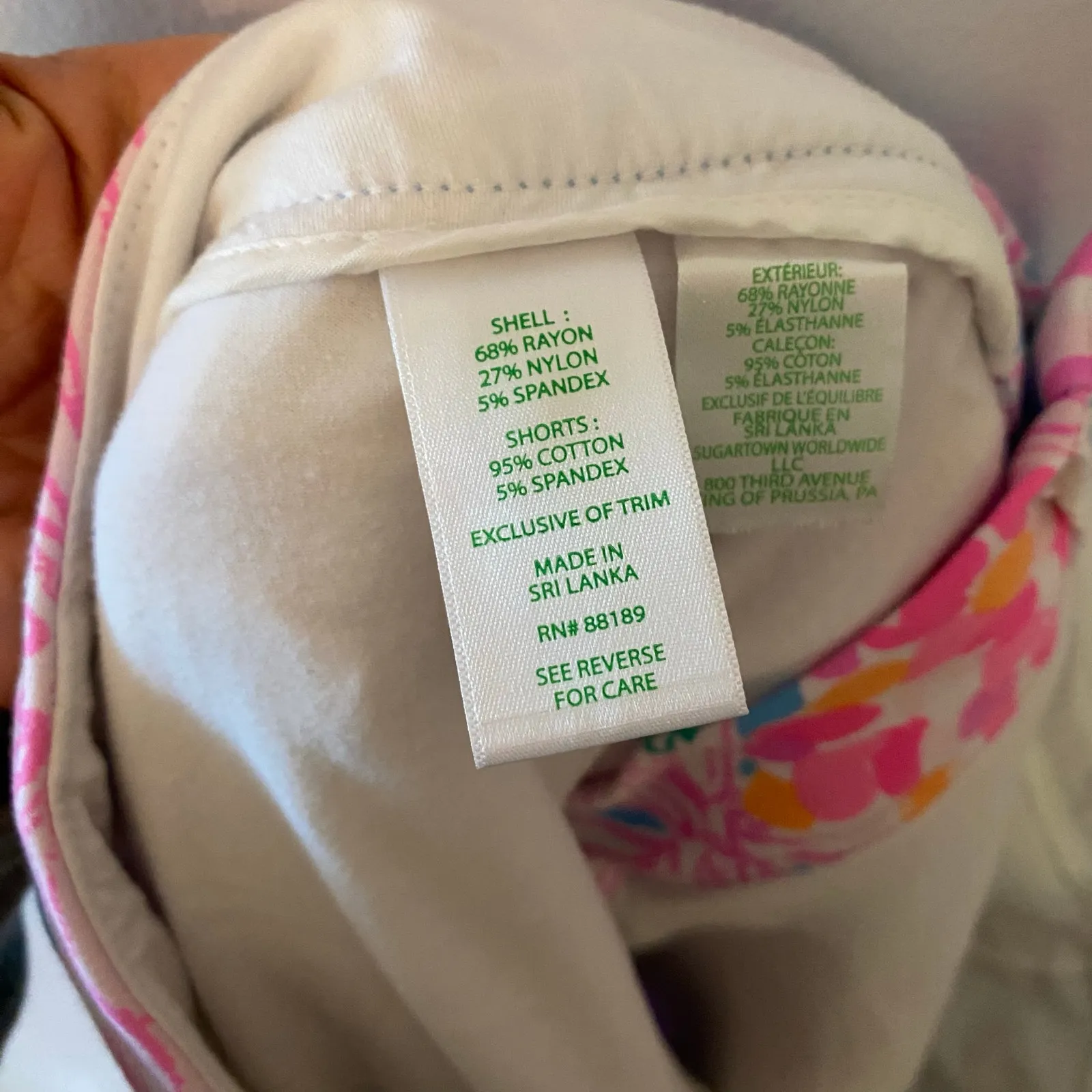 Lilly Pulitzer Colette Skort Colorful Floral Mini Bright Preppy Women's size 12 - Image 10