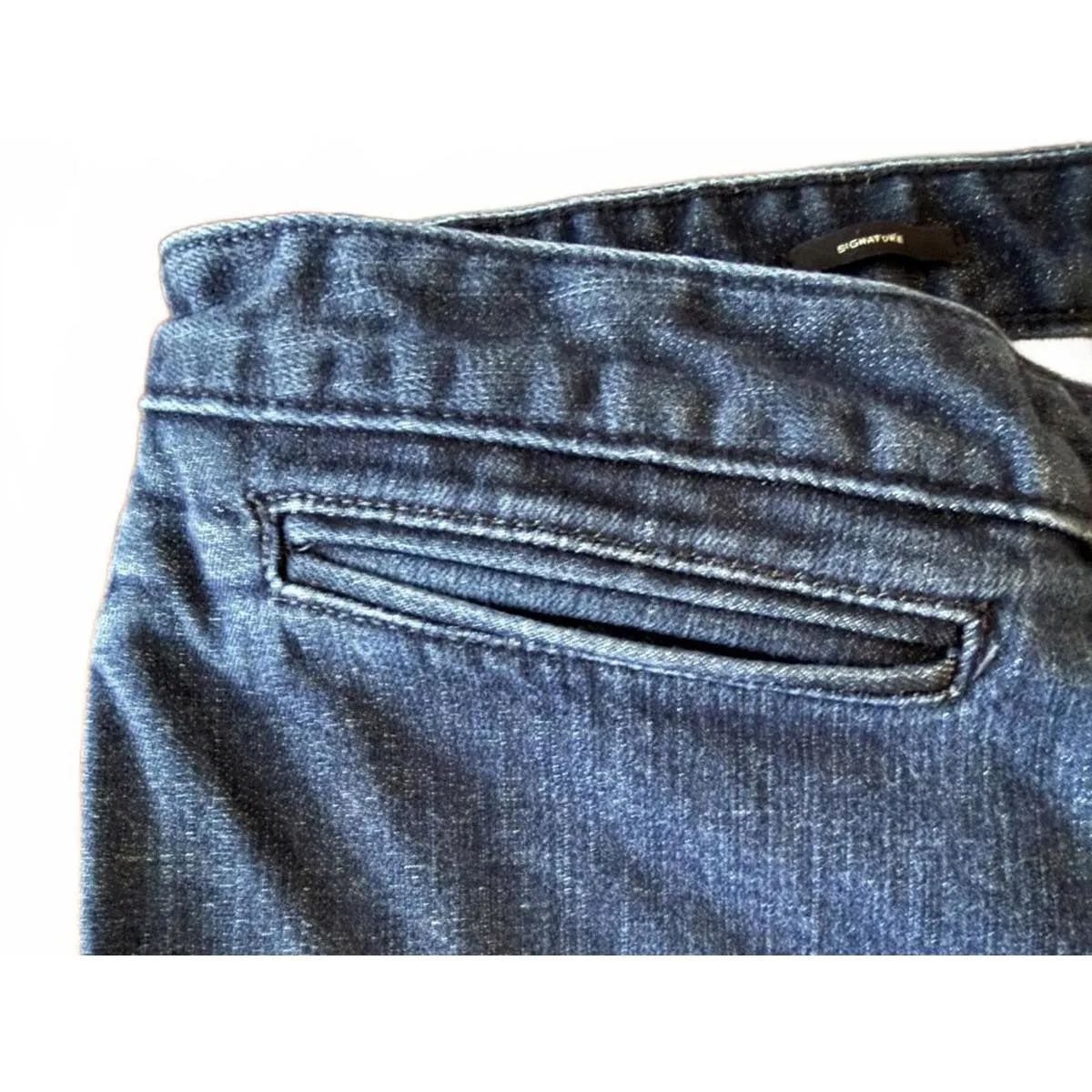 Talbots Women's Signature Jeans Size 14 Blue Cropped Cotton Stretch Casual - Image 6