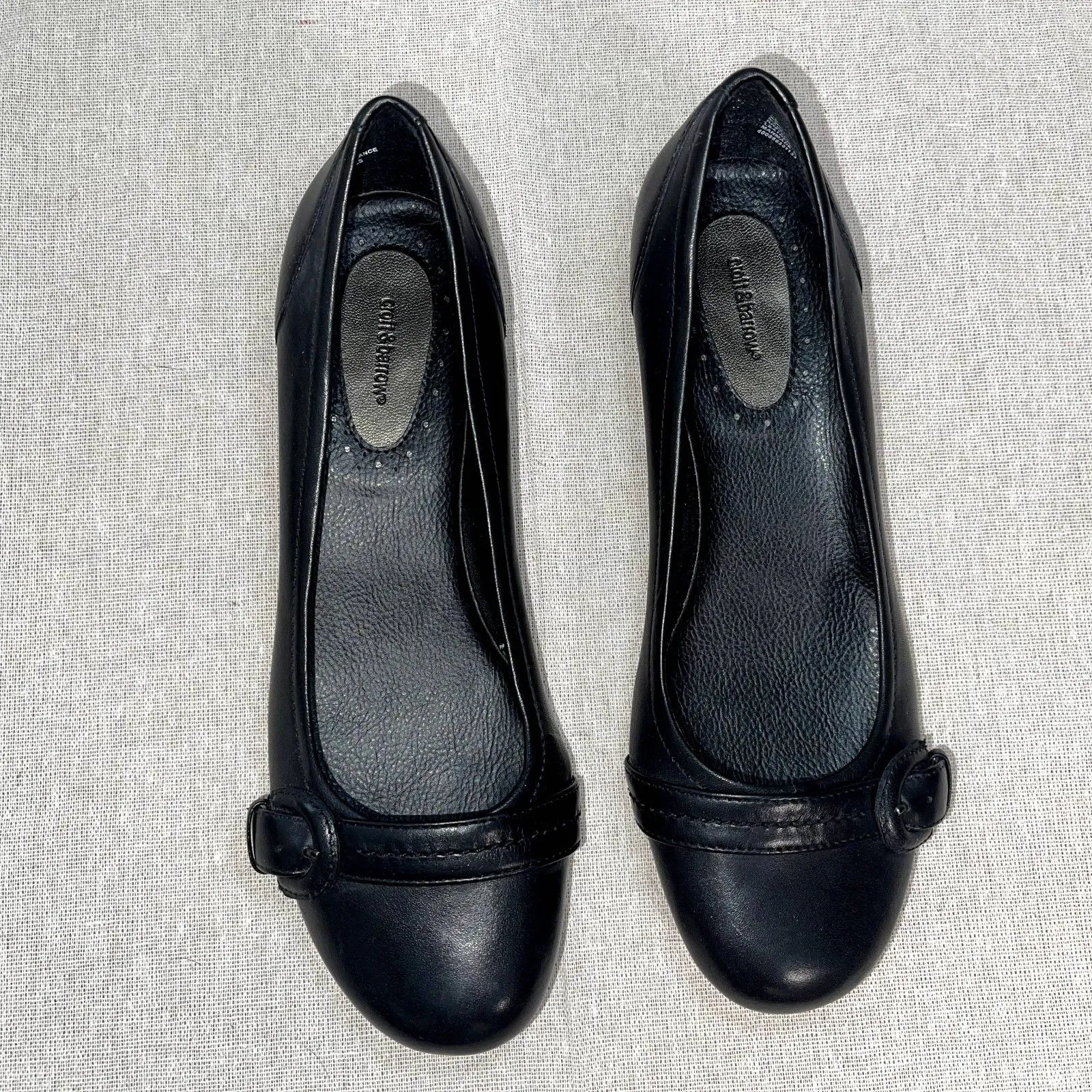 Croft & Barrow | Black Leather Kerri Round Toe Slip-On Shoes | Size 7 - Image 7