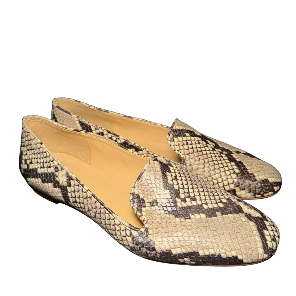 Smoking slippers in snake-embossed leather 7.5 - Image 5