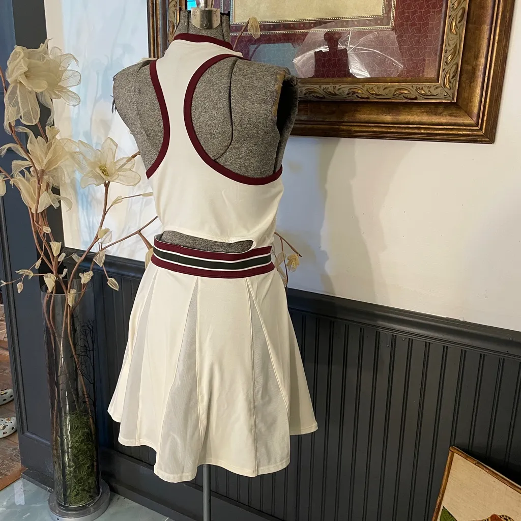 Nike Court Dri-Fit Slam Tennis Dress Back Cut Out Mesh Pleats - Sz XL 🧡🎀 - Image 10