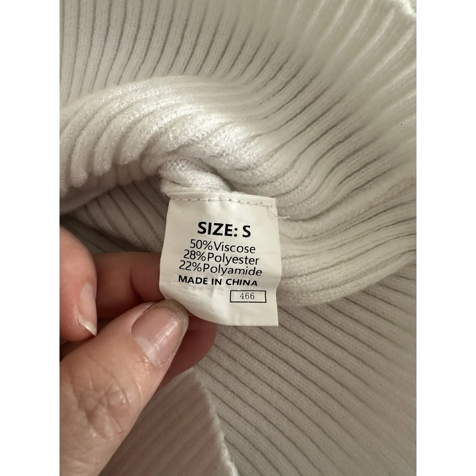 VTG Y2K Sweater Women Small Wrap Sweater Knit Long Sleeve Whimsigoth Babydoll‎ White - Image 5