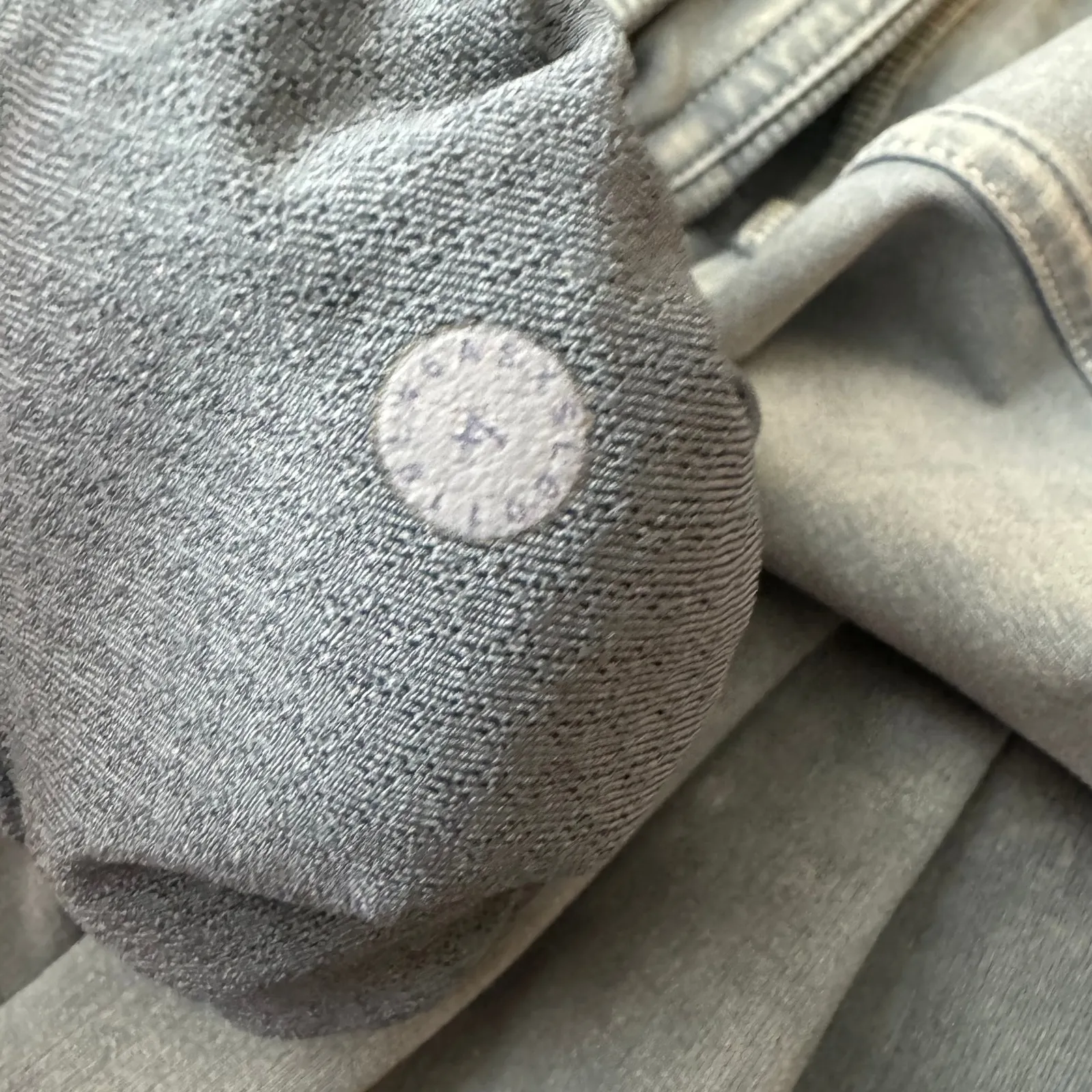 Lululemon Wunder Under Crop 23" *Ribbed Washed Moon‎ Blue Legging Size 4 - Image 9