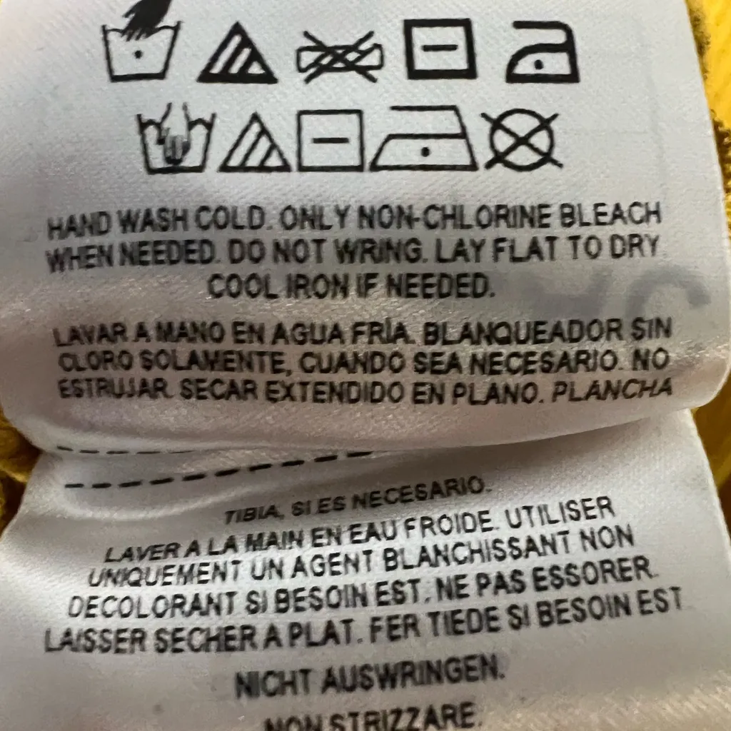 NWT GBG Los Angeles‎ Gold/Yellow Dress Ribbed Off the Shoulder Womens Large Gold - Image 10