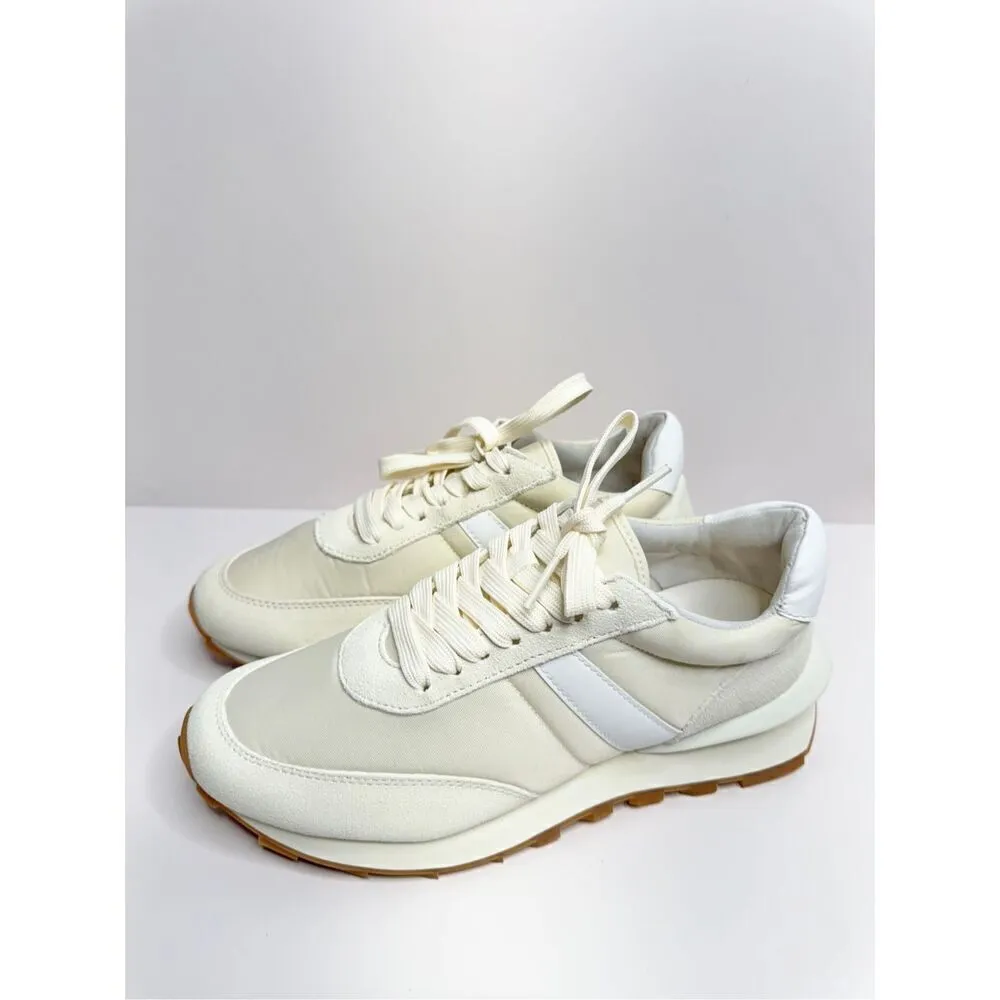 J/Slides Sneakers Size 6 Cream Leather Lifestyle Athletic and Training Shoes NEW - Image 2