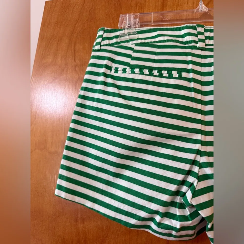 Old Navy Green White Striped Shorts Horizontal Stripes Summer Women’s NWT Size 4 - Image 7