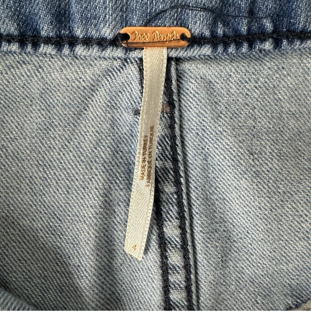 Free People Splendor in the Grass Paperbag High Waist Skirt in Indigo 4 - Image 9