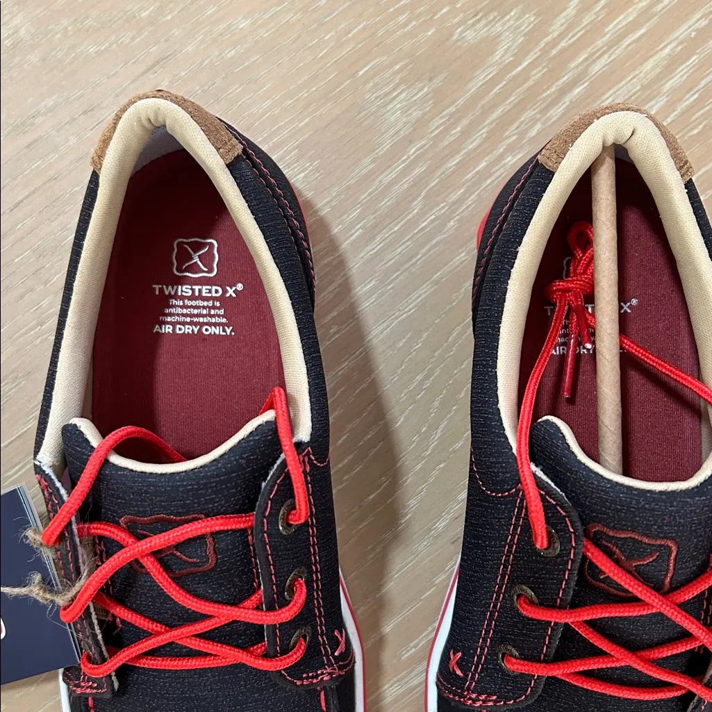 TWISTED X WOMEN'S KICKS #WCA0042, Black/Red, size 9.5, NWT - Image 11