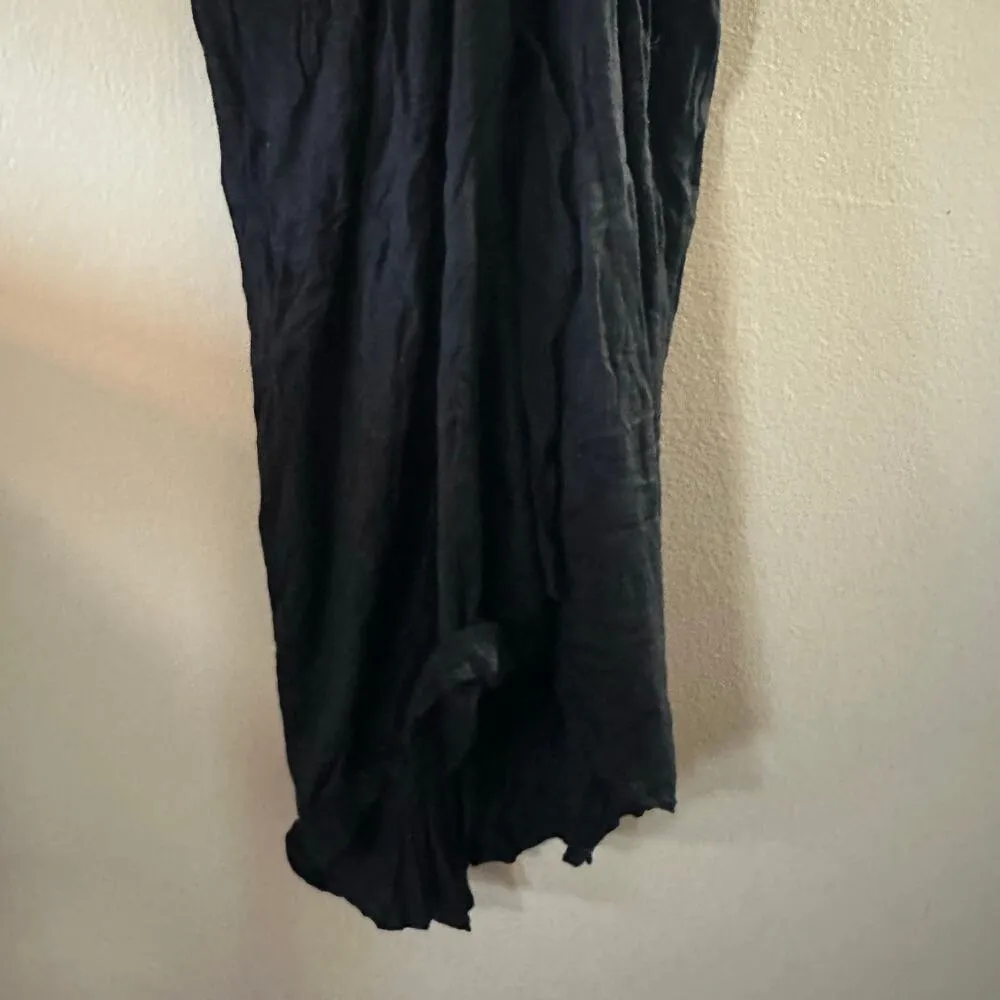 Vintage Lanvin Black Draped Dress Size 36 with Hanger - Image 9