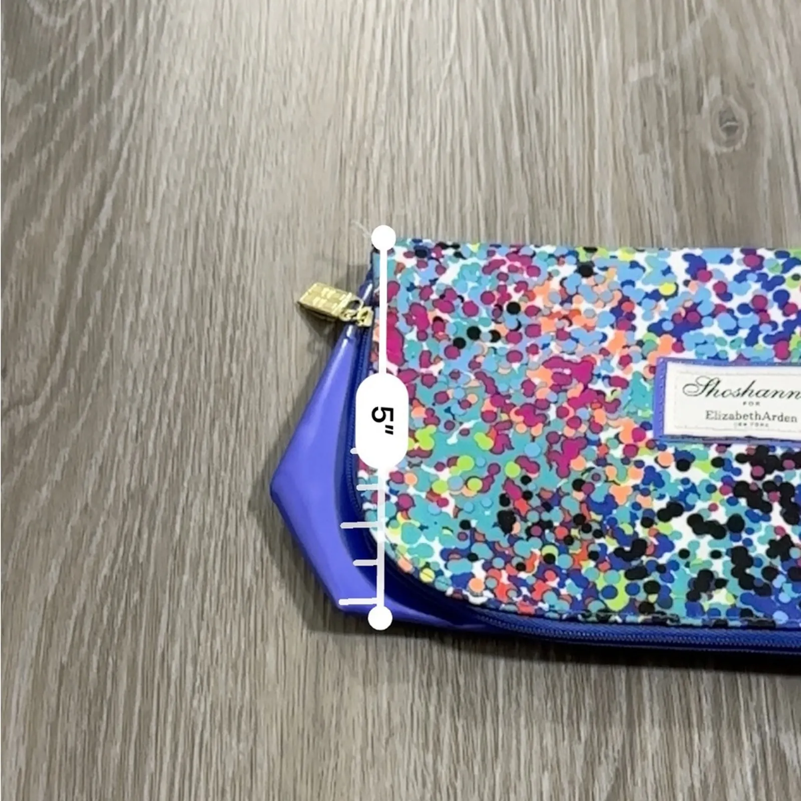 Shoshanna for Elizabeth‎ Arden Multicolor Dot Pattern Makeup Travel Bag Case - Image 8