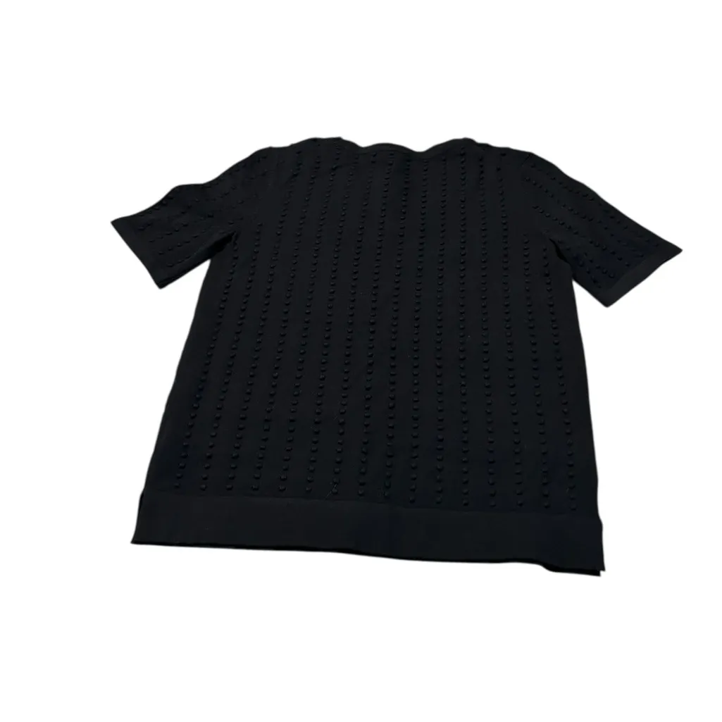 PREMISE black textured short sleeve sweater - Image 4
