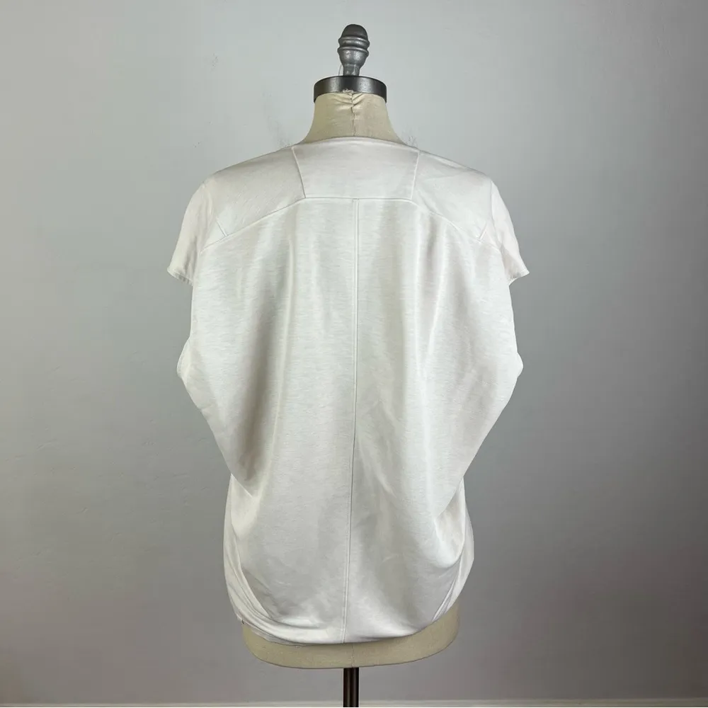 Lululemon  V Neck Beige Boxy Top - Image 7