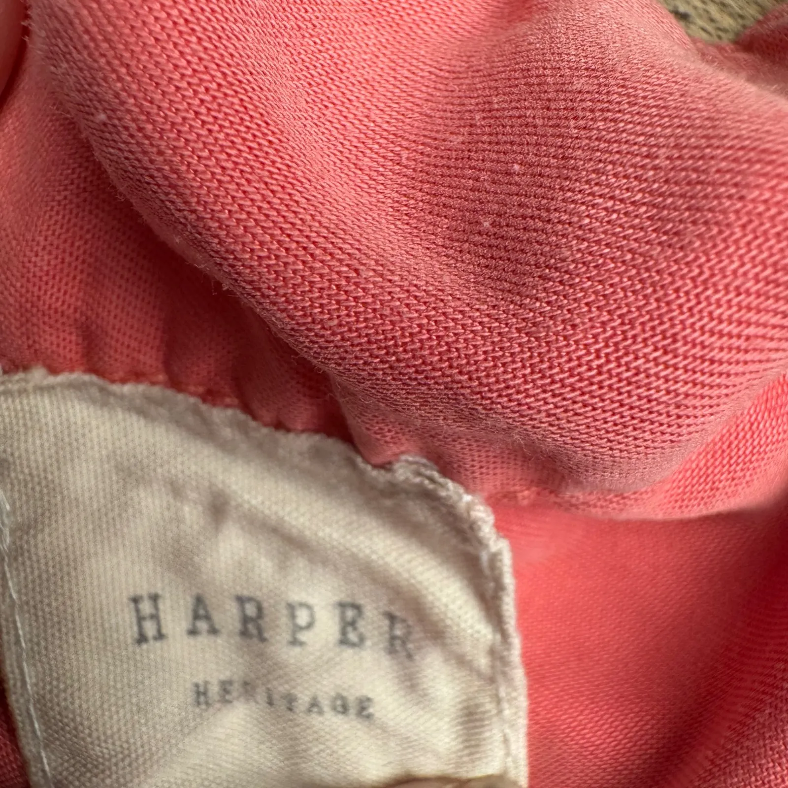Harper Heritage Pink Button Down Shirt High Low Hem Womens Size Small - Image 4
