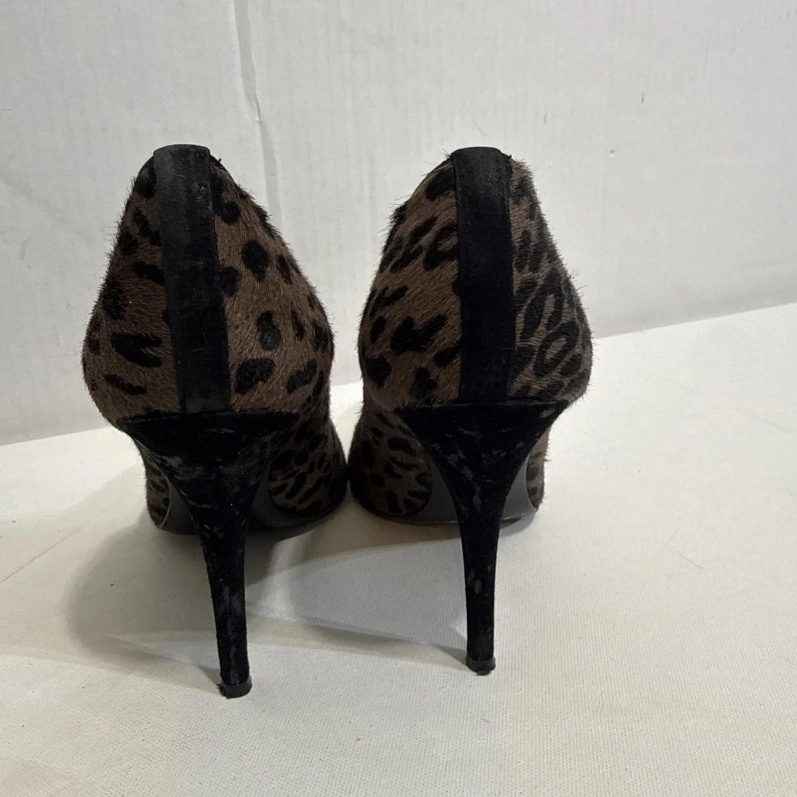Stuart Weitzman Animal Print Calf Hair Y2K Equestrian Designer Pumps Heels 9M - Image 15