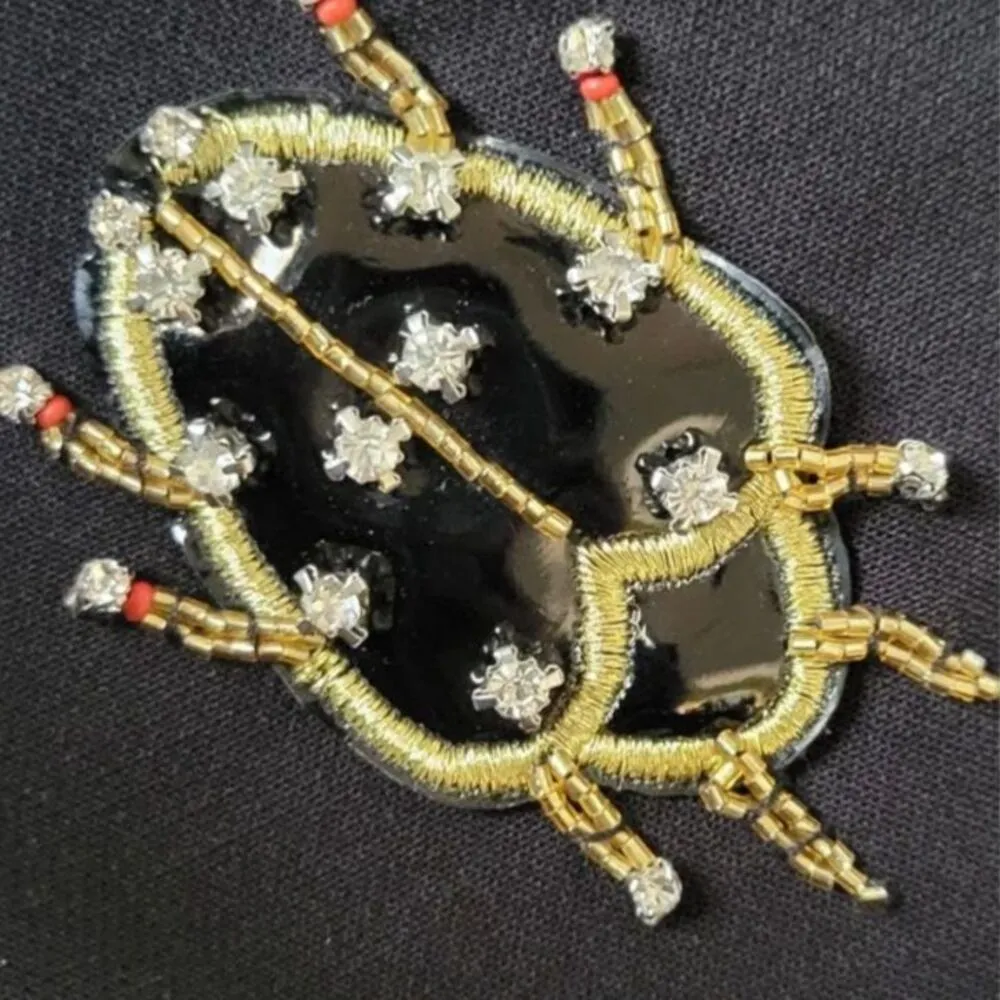 Victoria Beckham for Target Embellished Bee and Bug Black Dress Size XS - Image 9