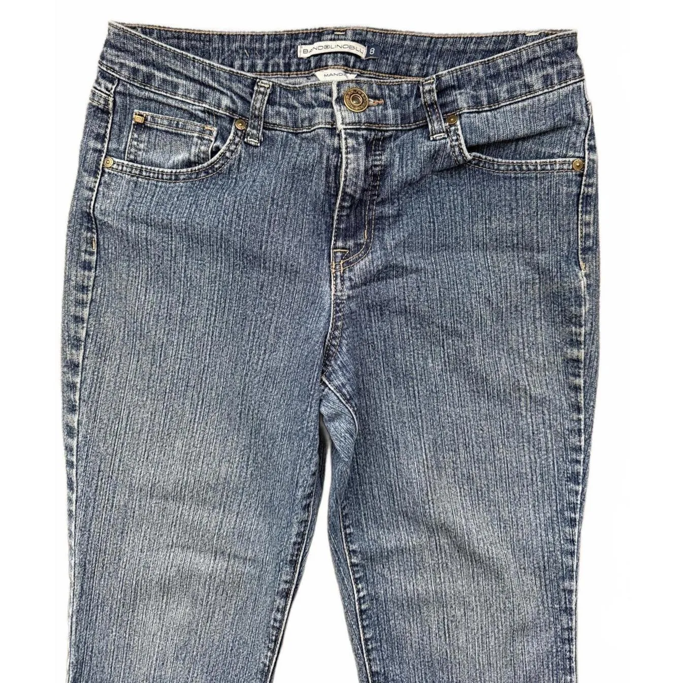 Bandolinoblu Mandie Women's Denim Jeans Size 8 Medium Blue Cotton Polyester - Image 4