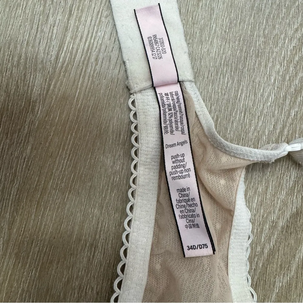 Victorias Secret Beige Dream Angels Push Up Unlined Underwire Bra - Image 7
