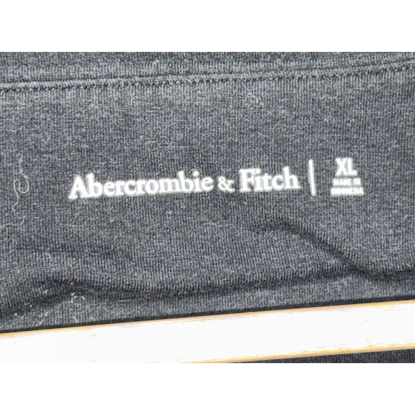Abercrombie & Fitch Black Knit Cotton Square Neck Long Sleeve Bodysuit Womens XL - Image 3
