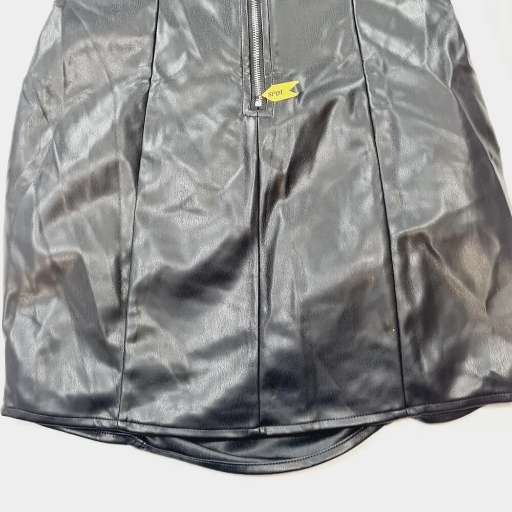 Superdown Lily Ruched Mini Dress in Black XS - Image 8