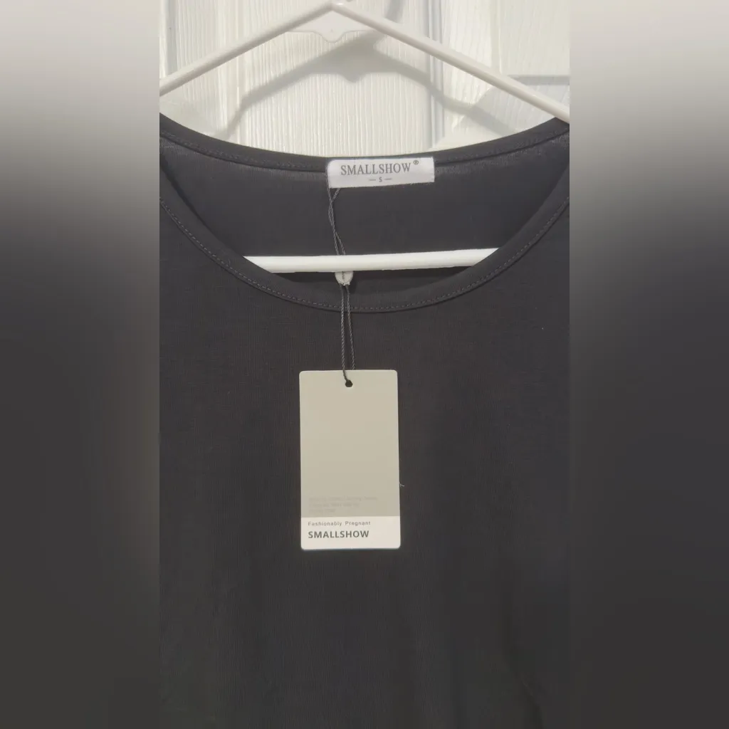 Maternity Black Short Sleeve shirt - Image 2