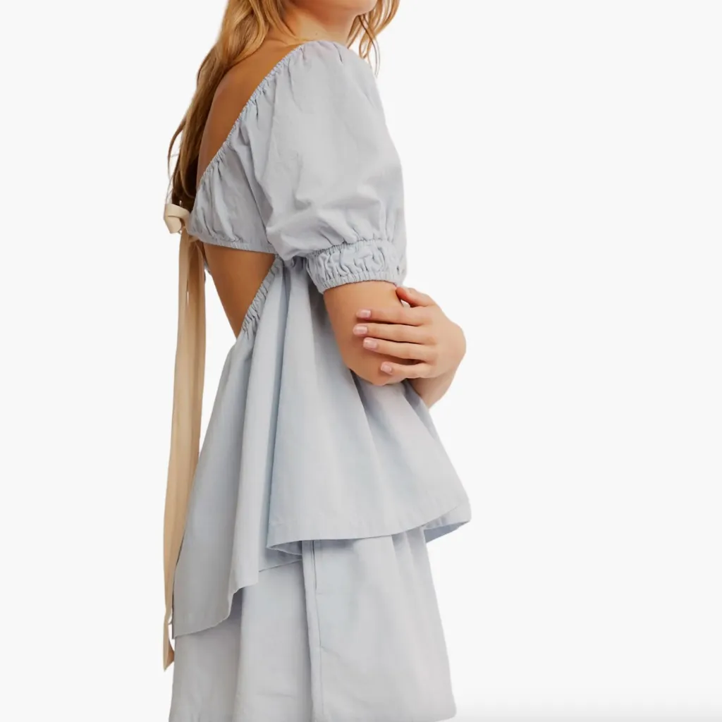 NWOT Free People Donnie Cotton Babydoll Top | Women’s Relaxed Summer Blouse - Image 3