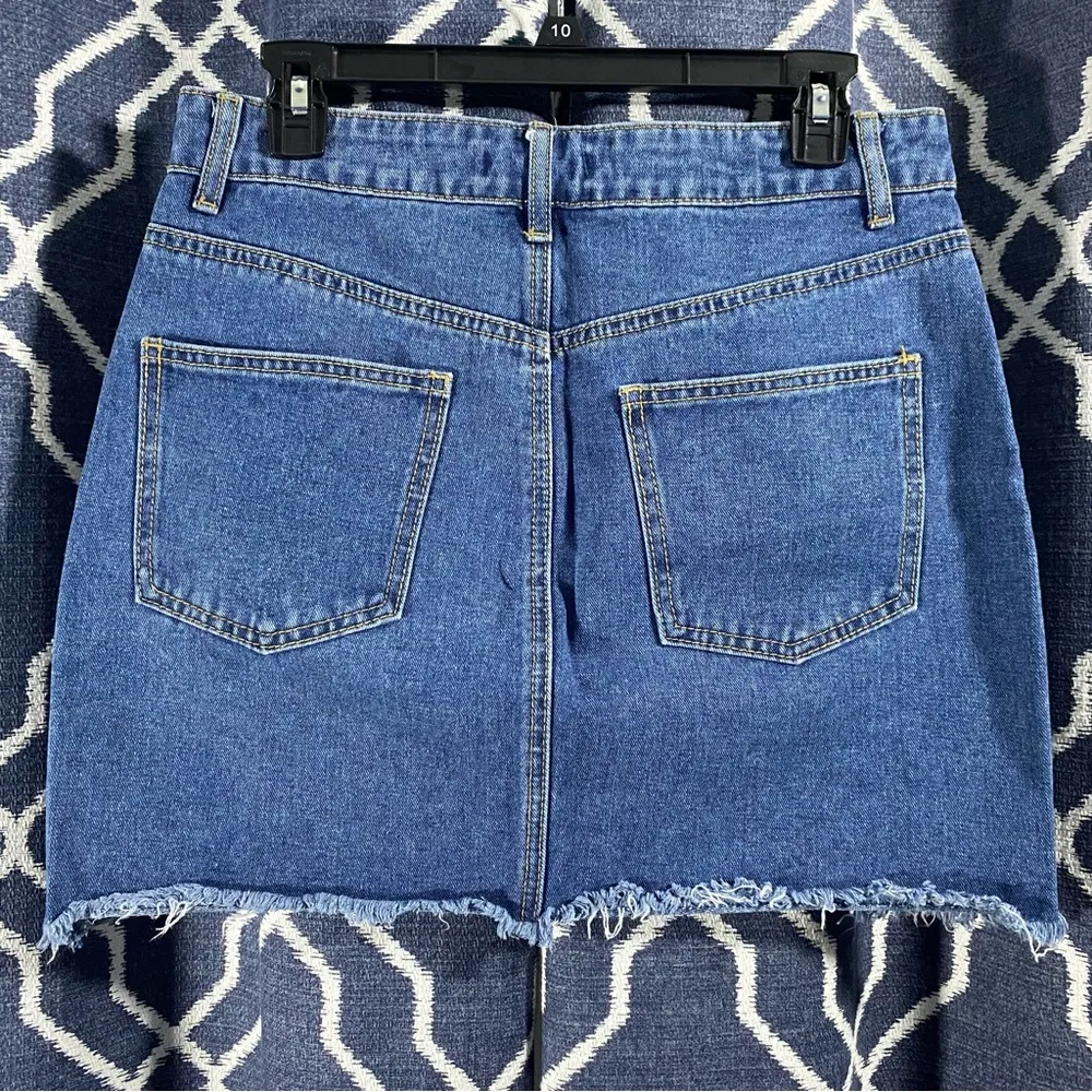 Blue Jean Denim Skirt - Image 2