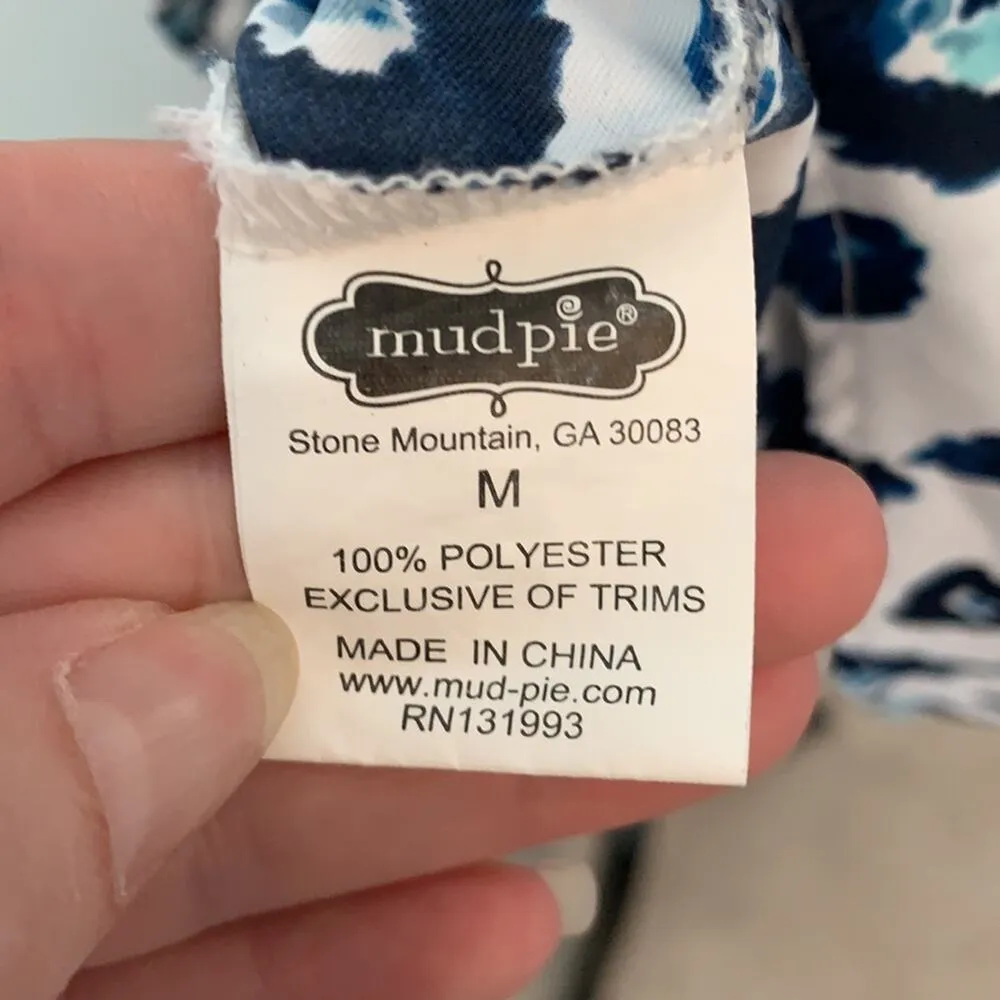 Mud Pie Sleeveless V Neck Tunic Blouse Sz M - Image 5