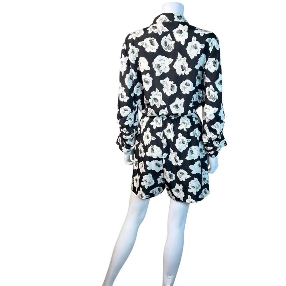 Floral Button Up Romper - Image 6