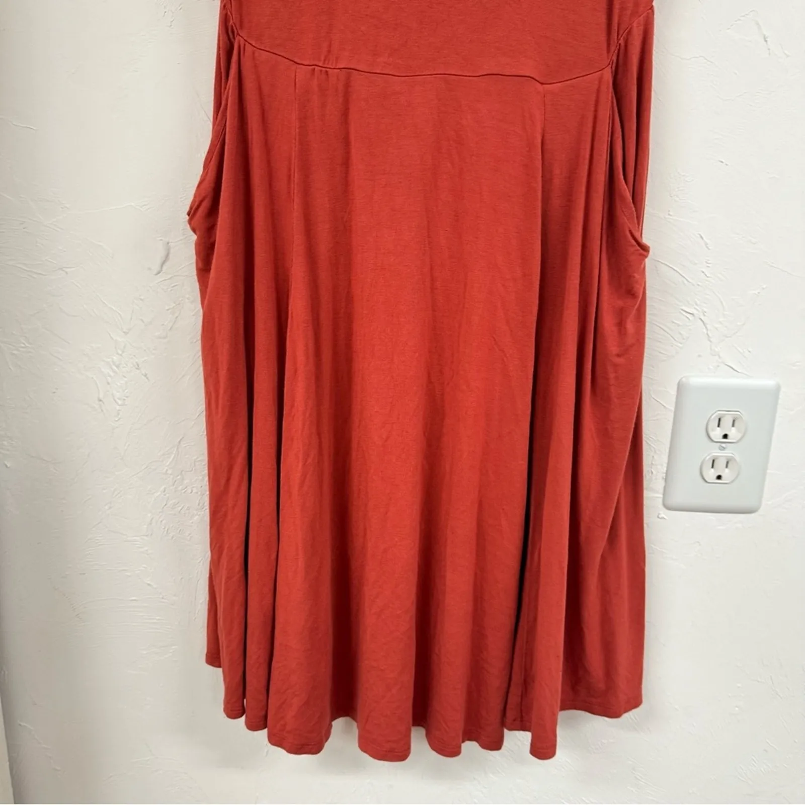 Torrid Super Soft Knits Orange Short Sleeve Jersey Knit Mini Dress 00 Large Cozy - Image 3