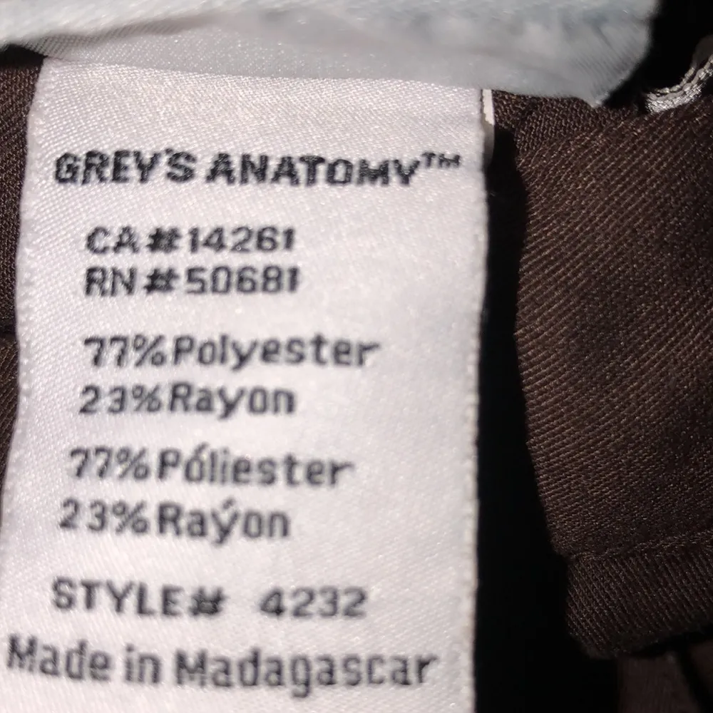 Grey’s Anatomy size xsmall brown nurses/LPN/RN medical scrub pants - Image 5