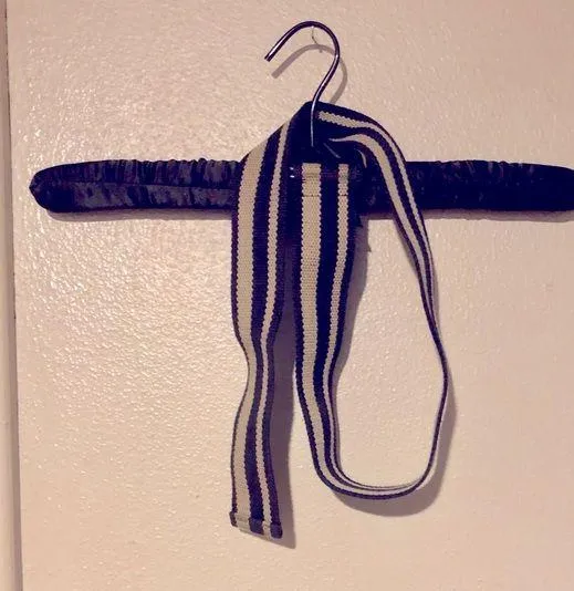 UNISEX Khaki/Navy Striped Belt Multiple - Image 1