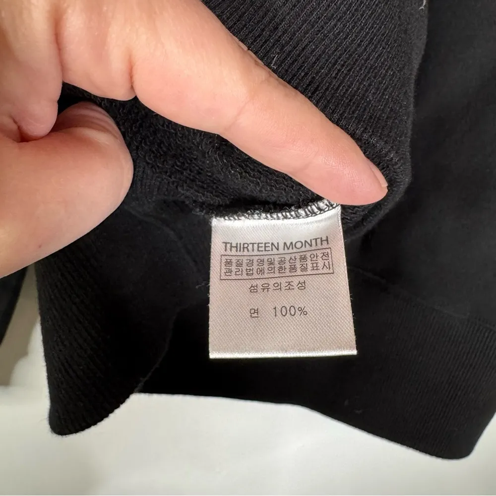 13MONTH Black Reborn Sweatshirt‎ Size Medium - Image 5