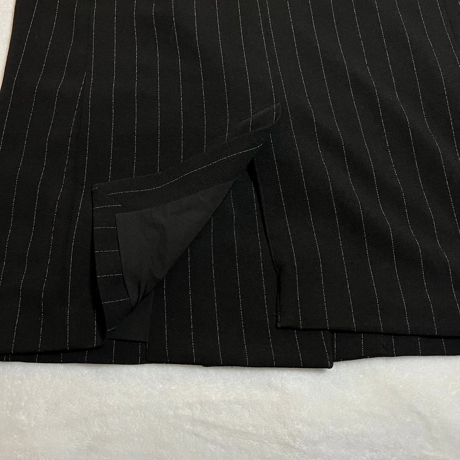 Express Double Breasted Pinstripe Blazer Size Medium Classic Office Professional - Image 7