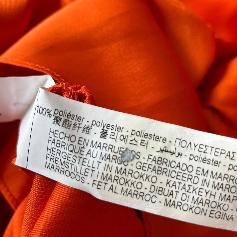 Zara Satin Cape-Shoulder Blouse - Size XS - Image 8