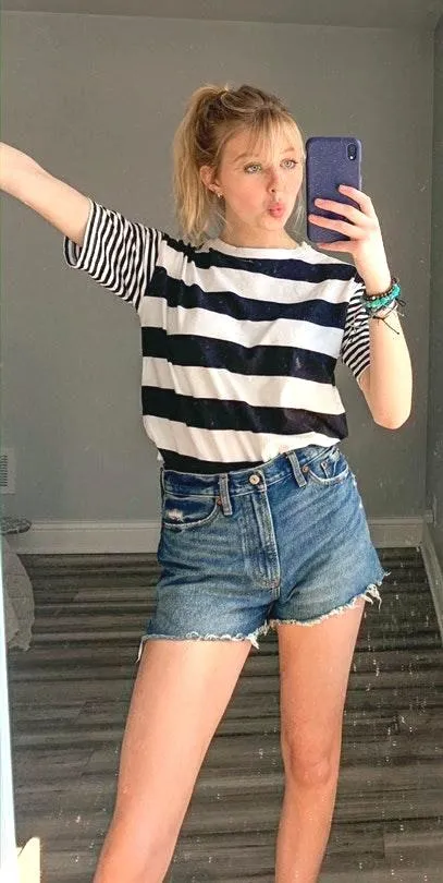 PacSun Black And White Striped Tee - Image 3