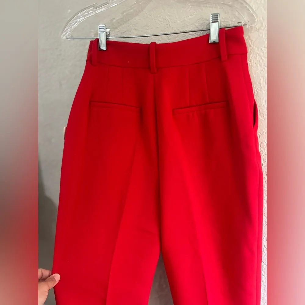 Zara trousers size XS New red color - Image 8
