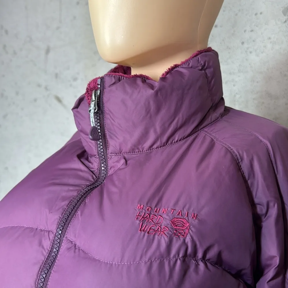 MOUNTAIN HARD WEAR WOMEN'S PURPLE DOWN FILLED PUFFER JACKET SIZE L - Image 4