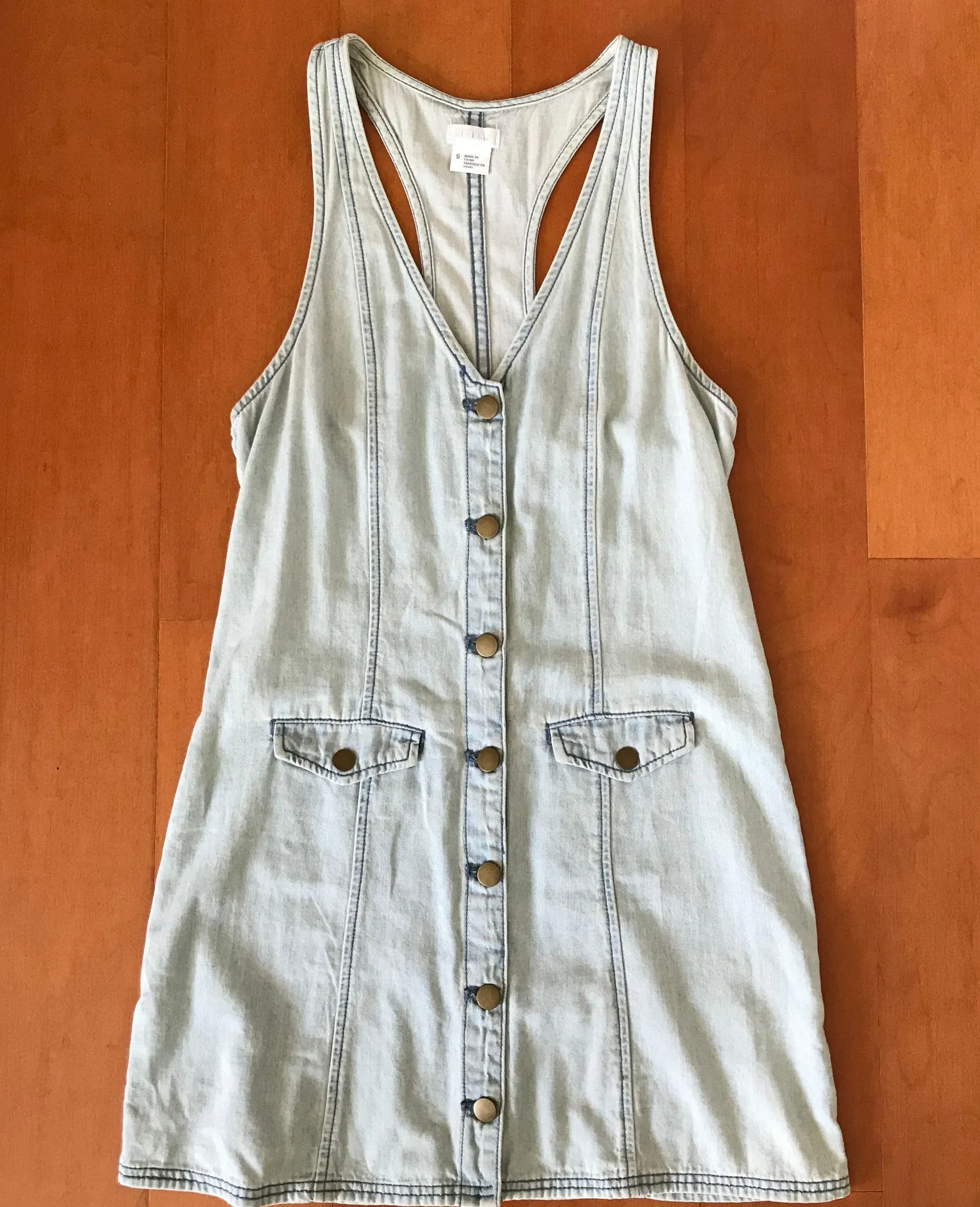 Button Down Denim Dress - Image 3