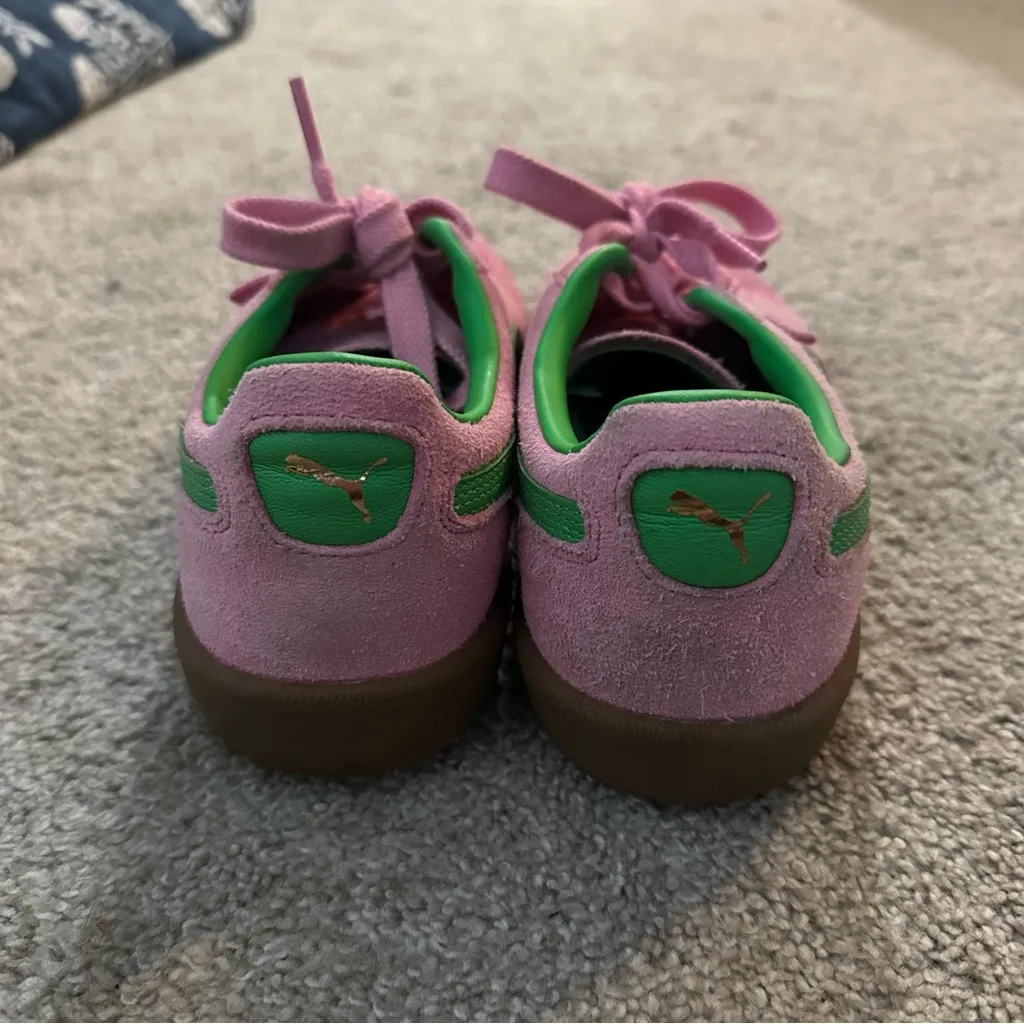 Puma Palermo sneakers pink and green - Image 4
