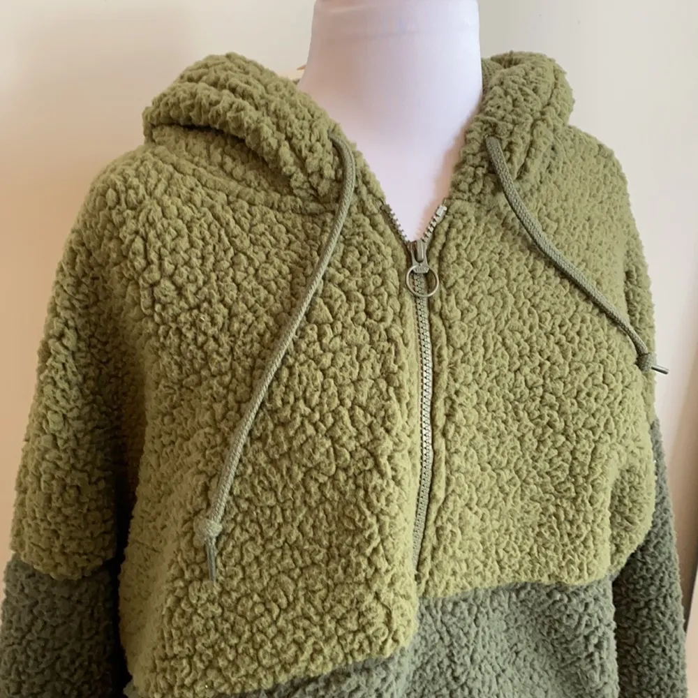 Pink Victoria’s Secret Varsity Sherpa Half Zip Pullover - Image 6