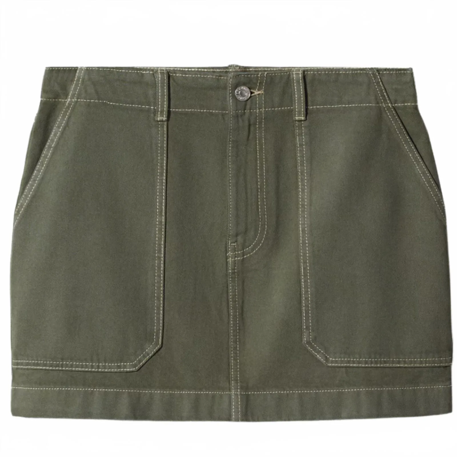 Mango Cargo Mini Skirt Khaki Green NWT Size Small - Image 7